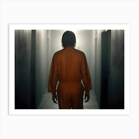 Prisoner Walking Down A Corridor Art Print