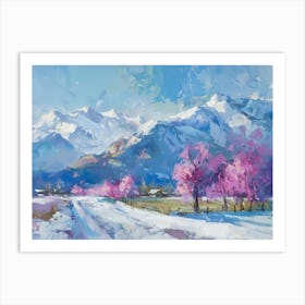 Snowy Mountains 13 Art Print