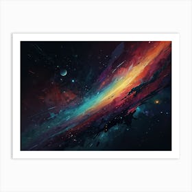 Galaxy Hd Wallpaper Art Print