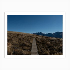 Hiking The Path To Nowhere In New Zealand Art Print