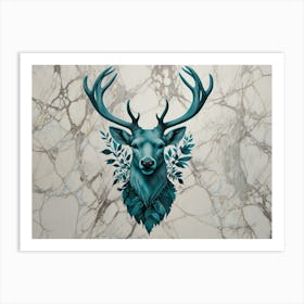 Deer Head Art Print