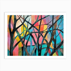 Trees In The Forest 3 Art Print