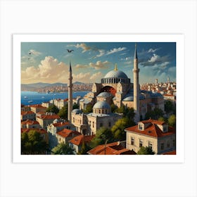  Istanbul City 1  Art Print