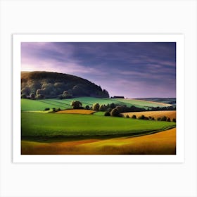 Sunset In The Countryside 19 Art Print