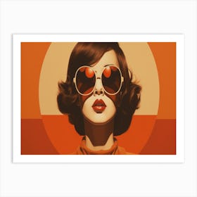 Woman In Sunglasses 6 Art Print