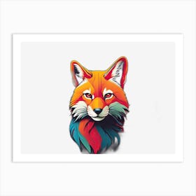 Fox Head Art Print