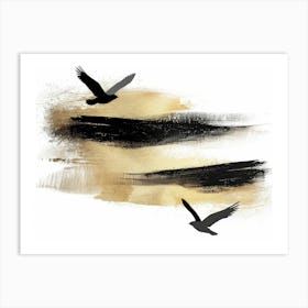 Birds In Flight 15 Art Print