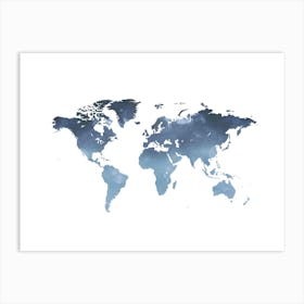 World Map No 194 Art Print
