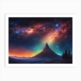 Galaxy Painting Art Print