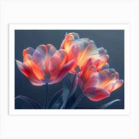 Tulips artwork 002 Art Print