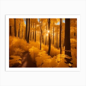 Autumn Forest 106 Art Print