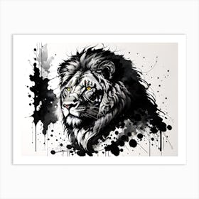 Lion Painting 52 Art Print