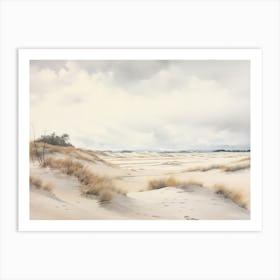 Sand Dune Vintage Painting Art Print