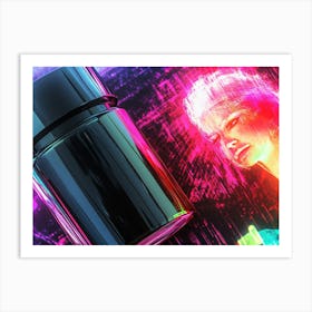 Neon Bottle Art Print