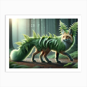 Fantasy Fern Fox Masterpiece Art Print