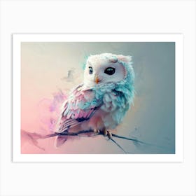 Owl Abstract 4 Art Print