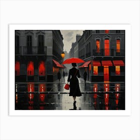 Paris Rain Art Print