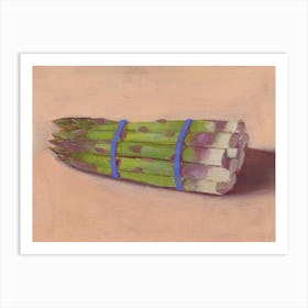 A Bundle Of Fresh Asparagus Art Print