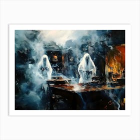 Ghosts In The Kitchen Art Print