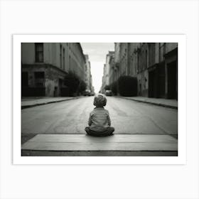 Child In An Empty Street Art Print