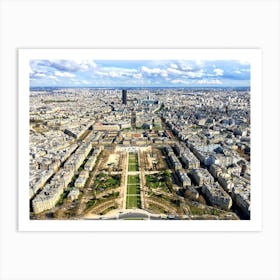 View From The Top of The Eiffel (Paris Series) Art Print