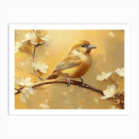 Golden Sparrow Masterpiece Art Print