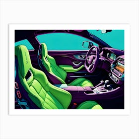 Sport Cars Interiors 3 Art Print