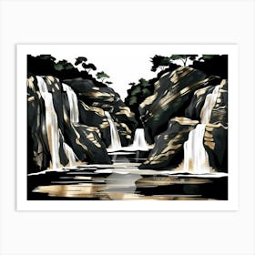 Waterfalls 1 Art Print