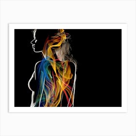 Smokey Woman 1 Art Print