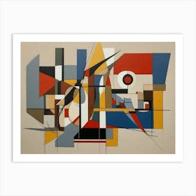 Bauhaus style Painting Art Print