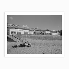 Sunbath On The Beach, Seaside, Oregon By Russell Lee Art Print