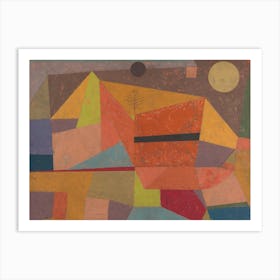 Paul Klee Joyful Mountain Landscape Art Print