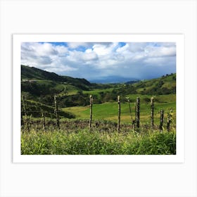 Lush Views in Costa Rica during Rainy Season Art Print