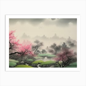 Asian Landscape Painting 9 Art Print