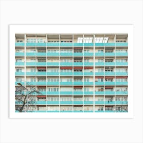 The Blue Balconies 03 Art Print