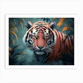 Tiger In The Jungle 2 Art Print