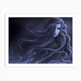 Beautiful Witch with a Magic Wand 2 Art Print