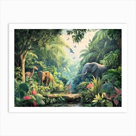 Jungle Scene Art Print