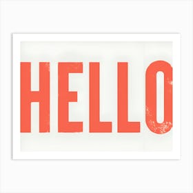 Hello Art Print