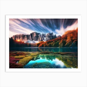 Dolomite Landscape Art Print