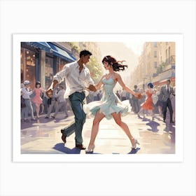 Dancers In Paris Art Print