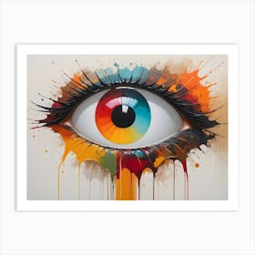 Abstract Eye Painting 1 Art Print