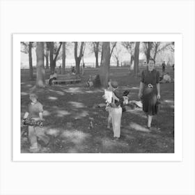 Untitled Photo, Possibly Related To Tired Picnickers, Fourth Of July, Vale, Oregon By Russell Lee 1 Art Print