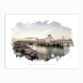 St Kilda Foreshore, St Kilda, Elwood & Elsternwick, Melbourne Art Print