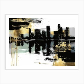 Los Angeles Skyline Art Print