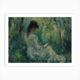 Woman Reading A Book 3 Art Print