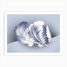 White Feathers Art Print