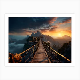 The Bridge To Uncertainty Art Print