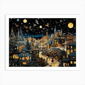 Christmas In The City Art Print