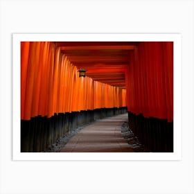 Orange Tori Tori Gates Art Print